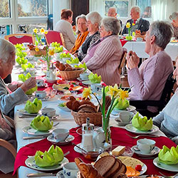 Osterfrühstück im Speisesaal